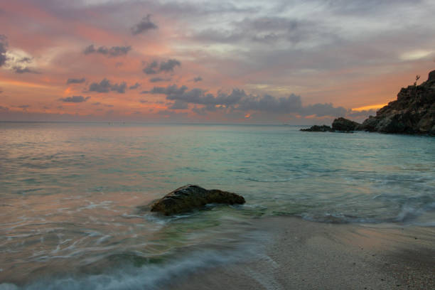 Peaceful beach in Saint Barthelemy (St. Barts, St. Barth) Caribbean