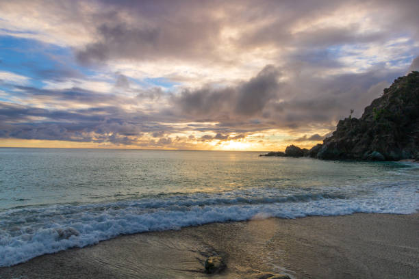 Peaceful beach in Saint Barthelemy (St. Barts, St. Barth) Caribbean