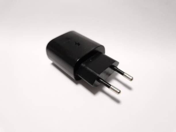 istock Front-side Close-up of Black Phone Charger with Type-C Port 2173761497
