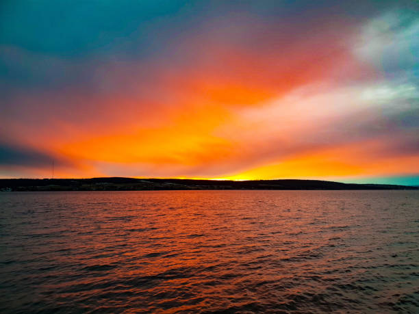Red & orange sunrise at dawn