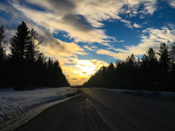 Springtime travelling to Trondheim, Norway