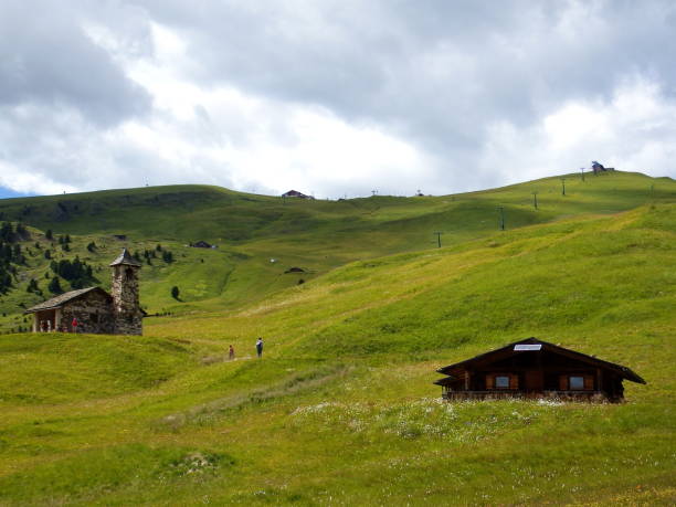 istock Puez-Odle Mountain Group, view on the slopes of the Seceda 2173772611