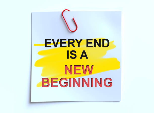 Every End is A New Beginning motivational quote.