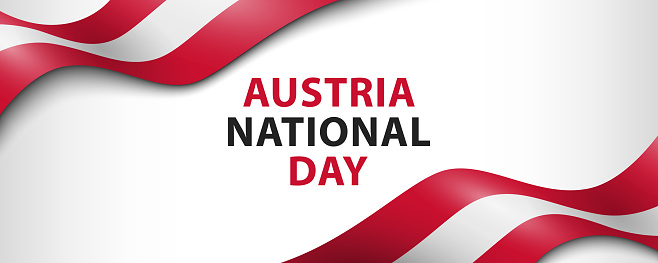 Austria Text Text Austria National Day And Austrian Flags On White Background Stock ...