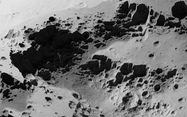 Moon surface. Seamless texture background.