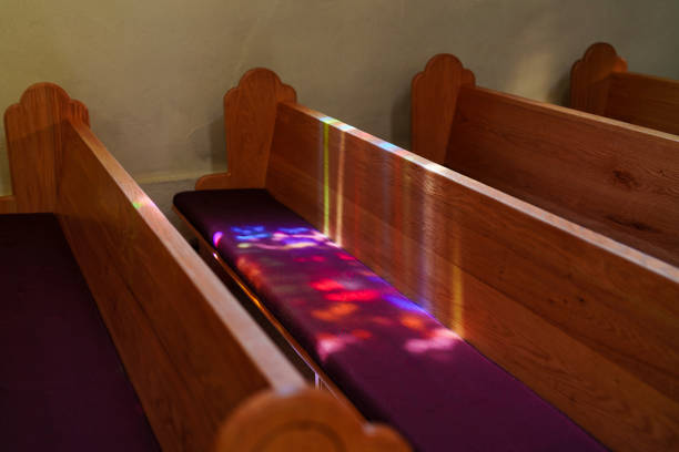 The interior of a Church of Scotland church, Scotland.