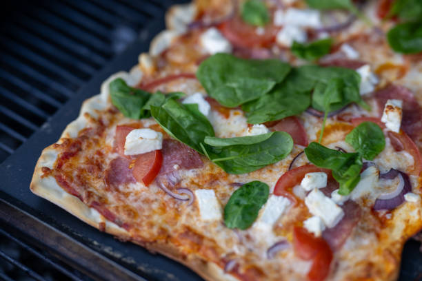Outdoor grilling in the summer
