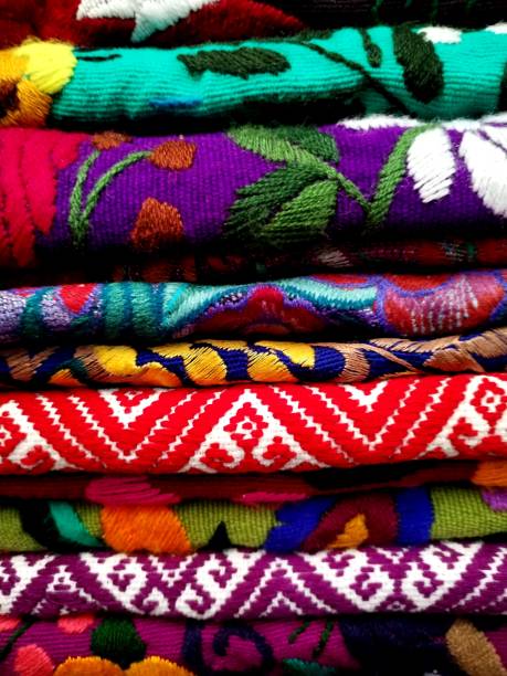 istock Mayan colonial fabric colorful textile hand made in chiapas mexico 2173787376