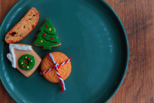 Colorful Cookies on a Plate