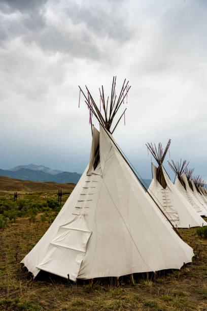 istock Door And Laces Visible On Teepee Display In Montana 2173811003