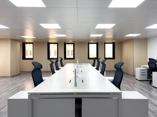 istock Bright interior view of modern business office. 2173815379