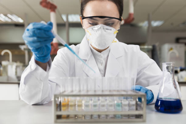 istock Young female scientist working in the CDC laboratory. 2173815381
