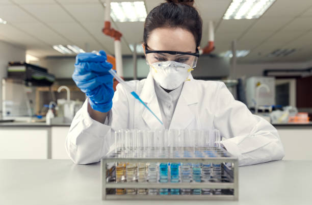 istock Young female scientist working in the CDC laboratory. 2173815392