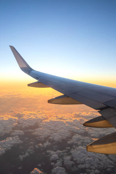 istock The aircraft flying on clouds. 2173815413