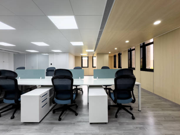 istock Bright interior view of modern business office. 2173815582