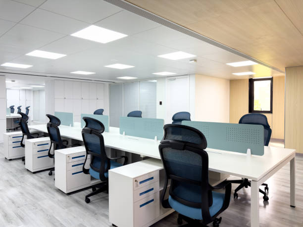 istock Bright interior view of modern business office. 2173815583