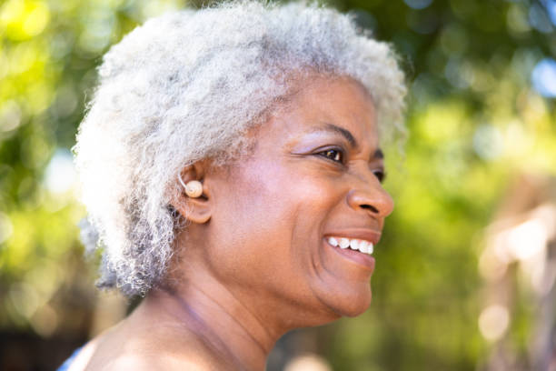 istock A beautiful senior black woman with a hearing aid 2173820324