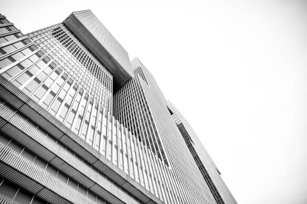 Rotterdam, Netherlands - August 2, 2024: Unique and inventive modern architecture in Rotterdam in the Netherlands