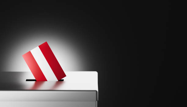istock Austrian Flag Entering Ballot Box Symbolizing Democratic Participation 2173827783