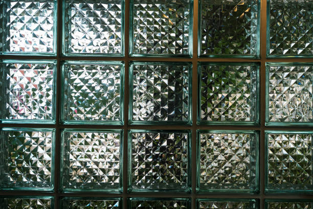 istock Pattern of glass block wall for background 2173828808