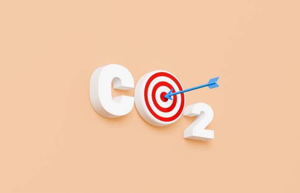istock CO2 spelled with text with a bulls eye 2173829461