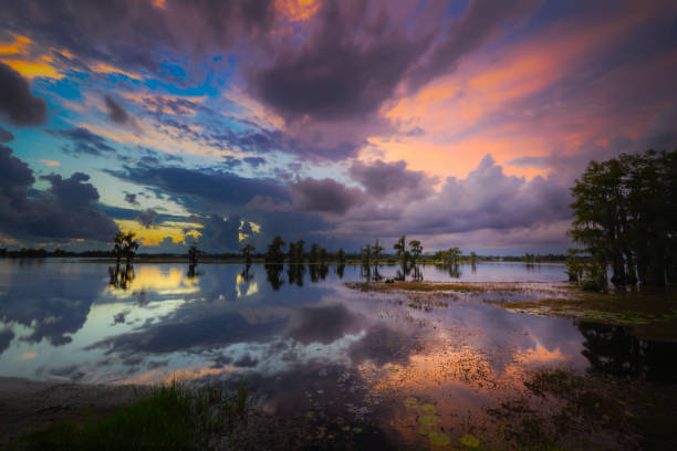 istock lake water clouds sunset landscape 2173837352