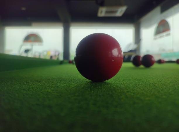 Billiards is a family of games played on a rectangular table with a designated number of small balls and a long stick called a cue. The table and the cushioned rail bordering the table are topped with a felt-like tight-fitting cloth.