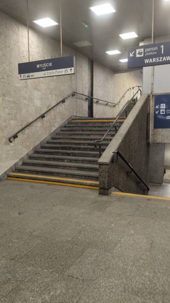 istock Stairs at Warsaw's central train station 2173854653