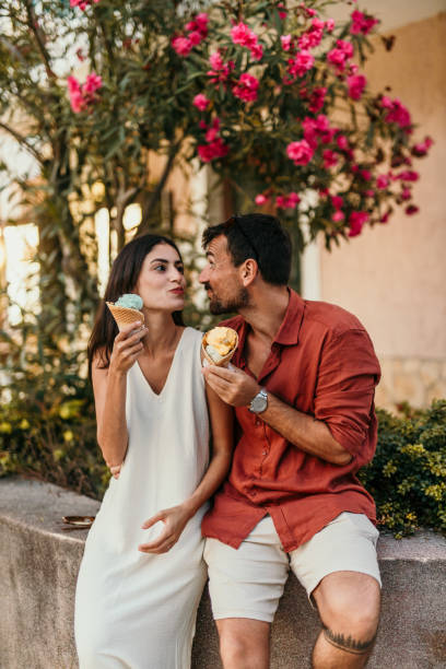 istock Elegant couple enjoying summer 2173856338