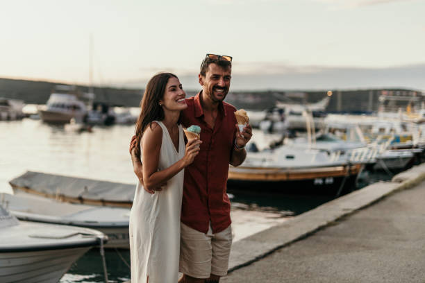 istock Summertime walk and ice cream 2173856631