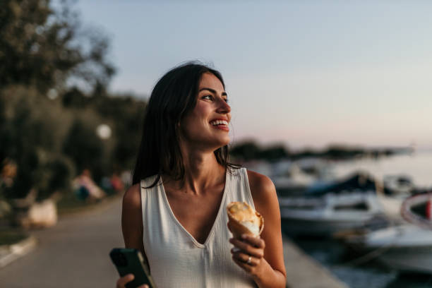 istock Enjoying sunset walking by myself 2173857201