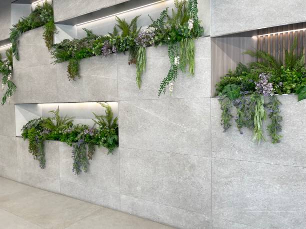 istock Vertical garden decoration with artificial plant 2173858914