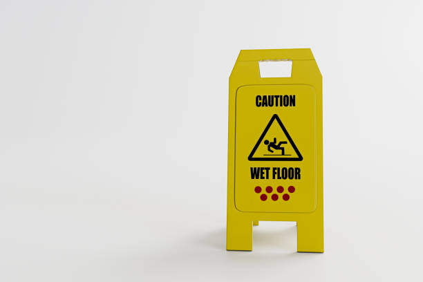 wet sign isolated on white background 3d illustration