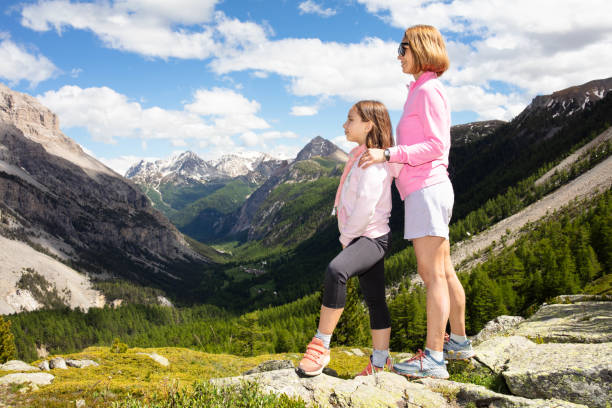 istock Alps trekking and forest bathing 2173869735