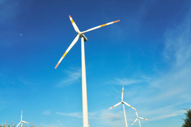 Renewable Energy - Wind Power Plants on Agriculture Field