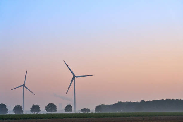 Renewable Energy - Wind Power Plants on Agriculture Field