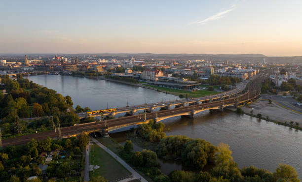 istock Aerial view of Dresden at sunset 2173884722