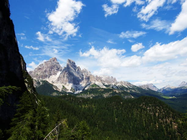 istock Sorapis Mountain Group, view on Mt. Cristallo massif 2173893656