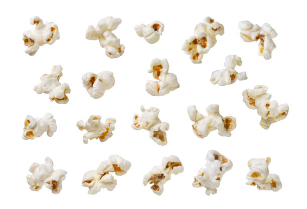 istock Set of popcorn on white background. Isolated 2173893900