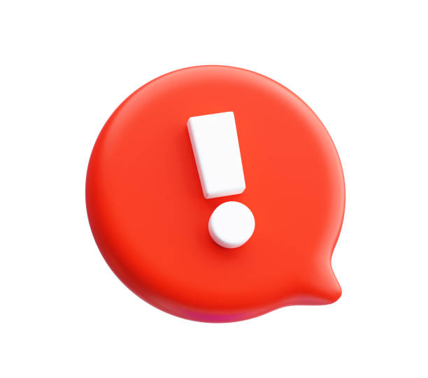 istock Alert Icon red attention alarm danger warning sign 3d illustration background 2173893923