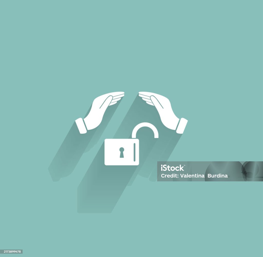 Hand Over The Lock Stock Illustration - Download Image Now - Abstract ...
