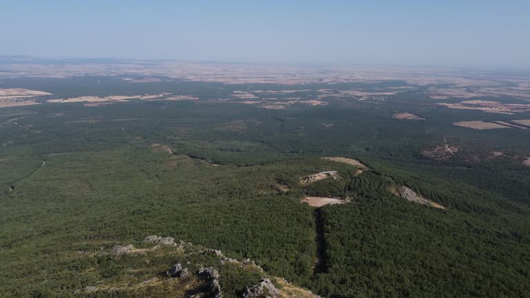 4K Drone Flight over the Sierra de Segovia and the Hermitage of Hontanares in Riaza