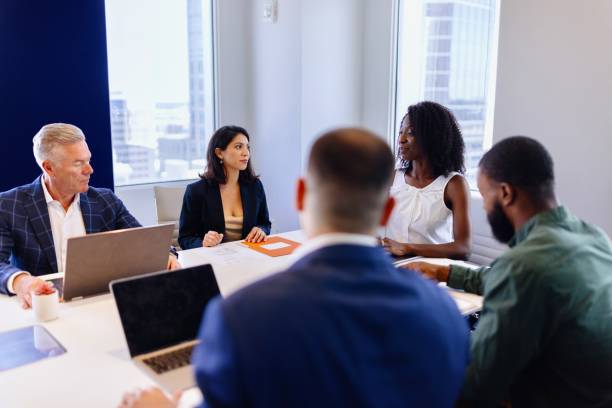 istock Occupied business people working in the modern company 2173915408