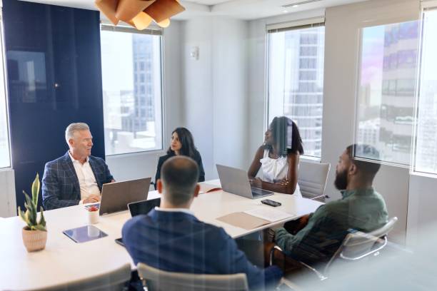 istock Productive business people discussing new projects on a meeting 2173915465