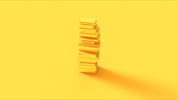 istock Yellow vivid stack of books tall library reading book study education background 2173917764