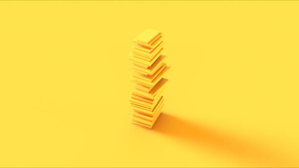 istock Yellow vivid stack of books tall library reading book study education background 2173917765
