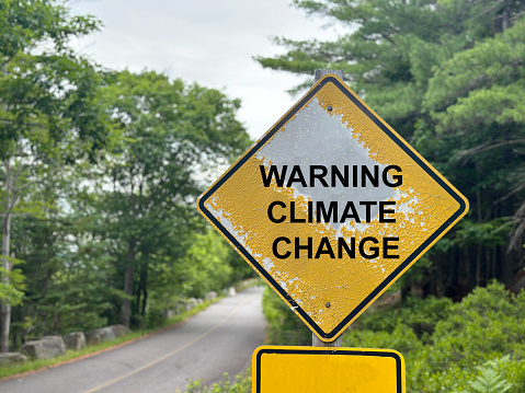 Climate Changing Sign Warning Climate Change Sign Stock Photo - Download Image Now - Choice ...
