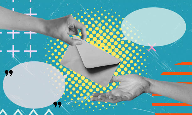 istock Art collage, email letter, contemporary art art collage. 2173925688