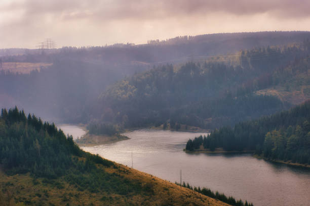 Reservoir Derwent Valley Peak District National Park Derbyshire England UK