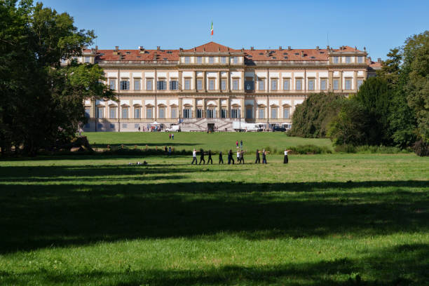 Monza, Italy - September 15, 2024: Historic Villa Reale at Monza, Brianza, Lombardy, Italy